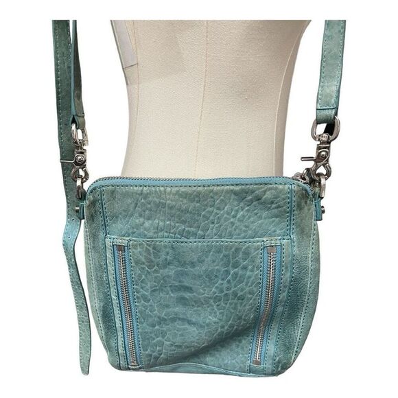 Botkier Light Blue Zipper Embellished Shoulder Bag - Picture 6 of 11